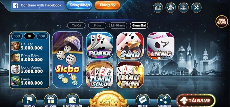 Nhận đổi thưởng từ game bài Big Club