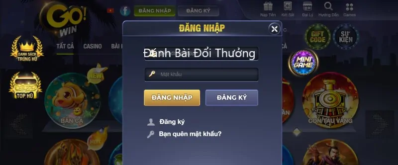 Hướng dẫn đăng ký tài khoản chơi game bài online tại Gowin