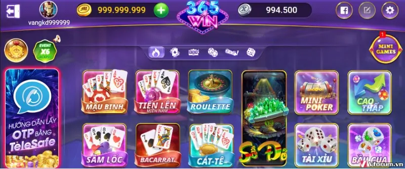 Game bài đổi thưởng hấp dẫn trên M365 Win